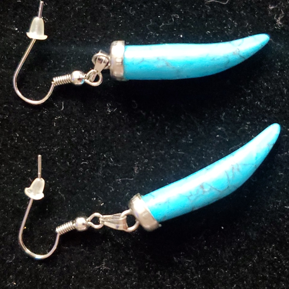 Turquoise earrings. - Picture 10 of 11